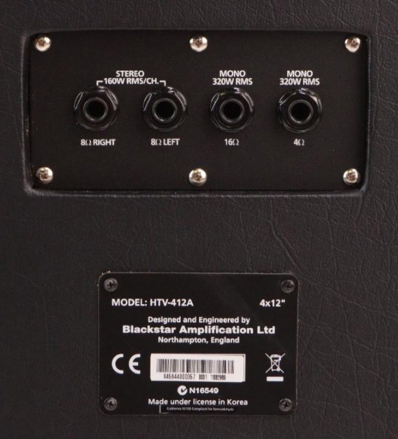 Blackstar Ht 412a Mkii Venue 320w 4x12 4/16 Ou 2x8-ohms Stereo Pan Coupe - Elektrische gitaar speakerkast - Variation 2