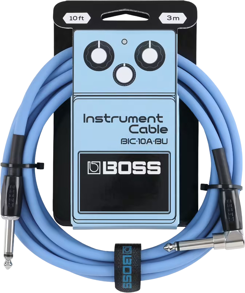 Boss Bic-10a-bu Cable Instrument Coude/droit 10ft Blue - Kabel - Main picture