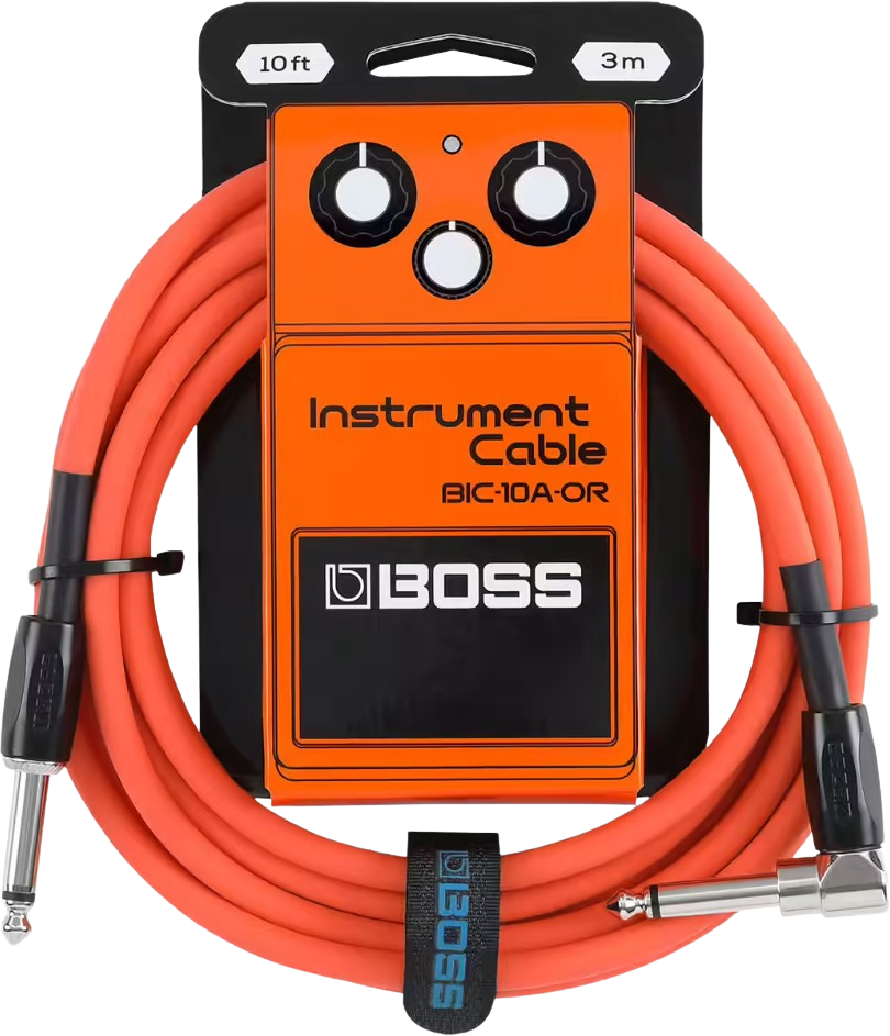 Boss Bic-10a-or Cable Instrument Coude/droit 10ft Orange - Kabel - Main picture