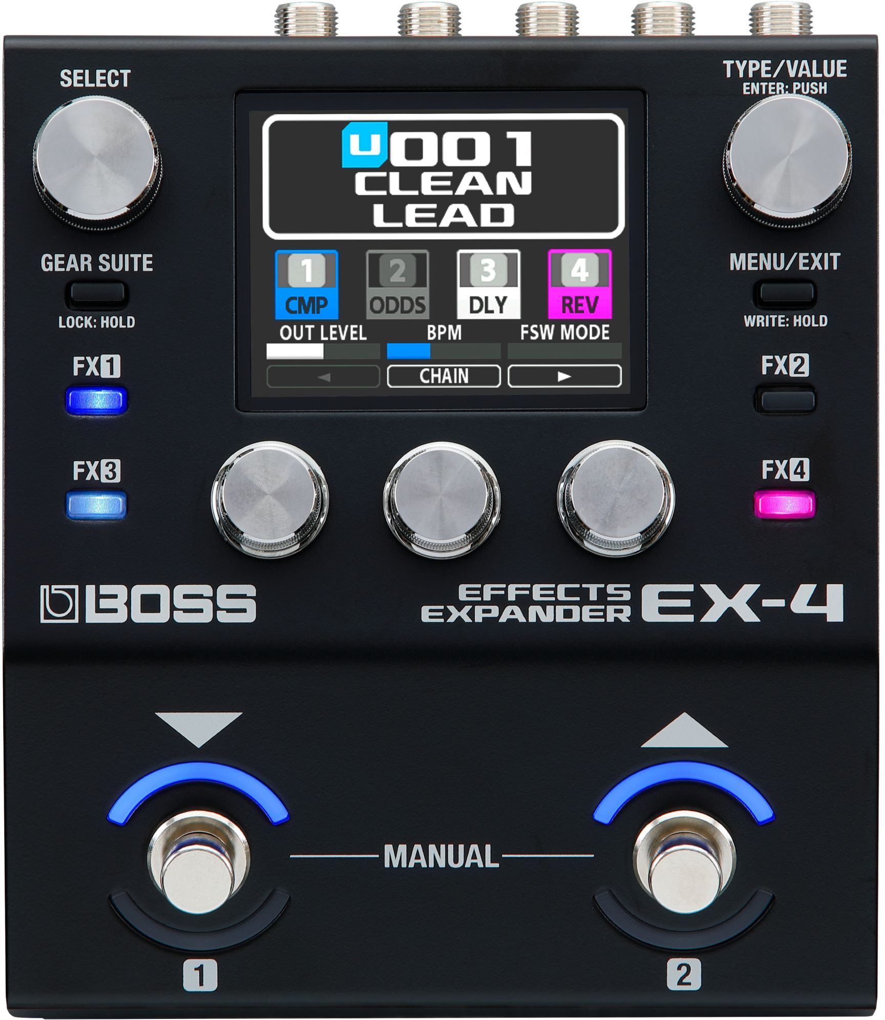 Boss Ex-4 Effects Expander - Multieffecten Pedaal voor Electrische Gitaar - Main picture
