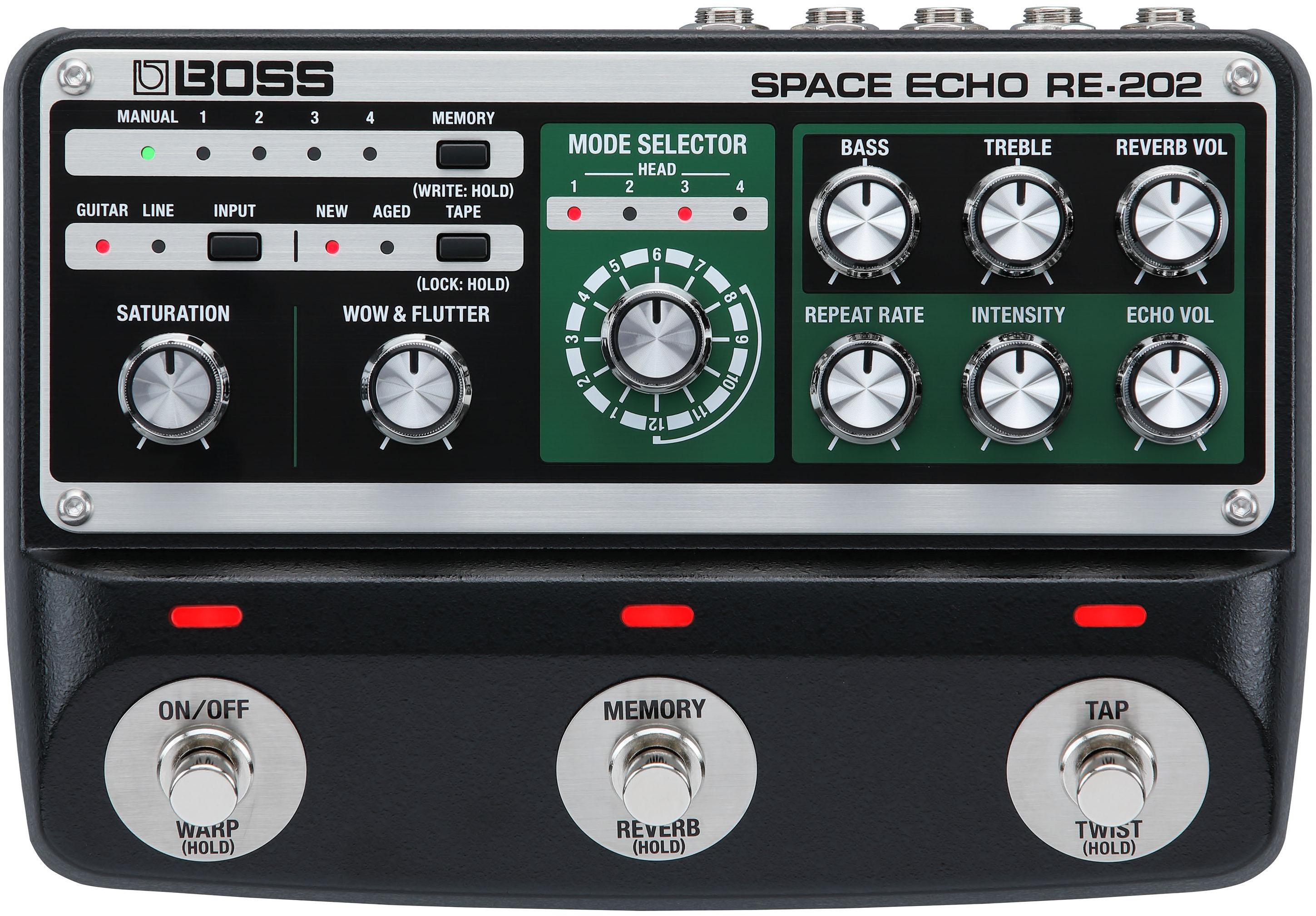 Reverb/delay/echo effect pedaal Boss RE-202 Space Echo