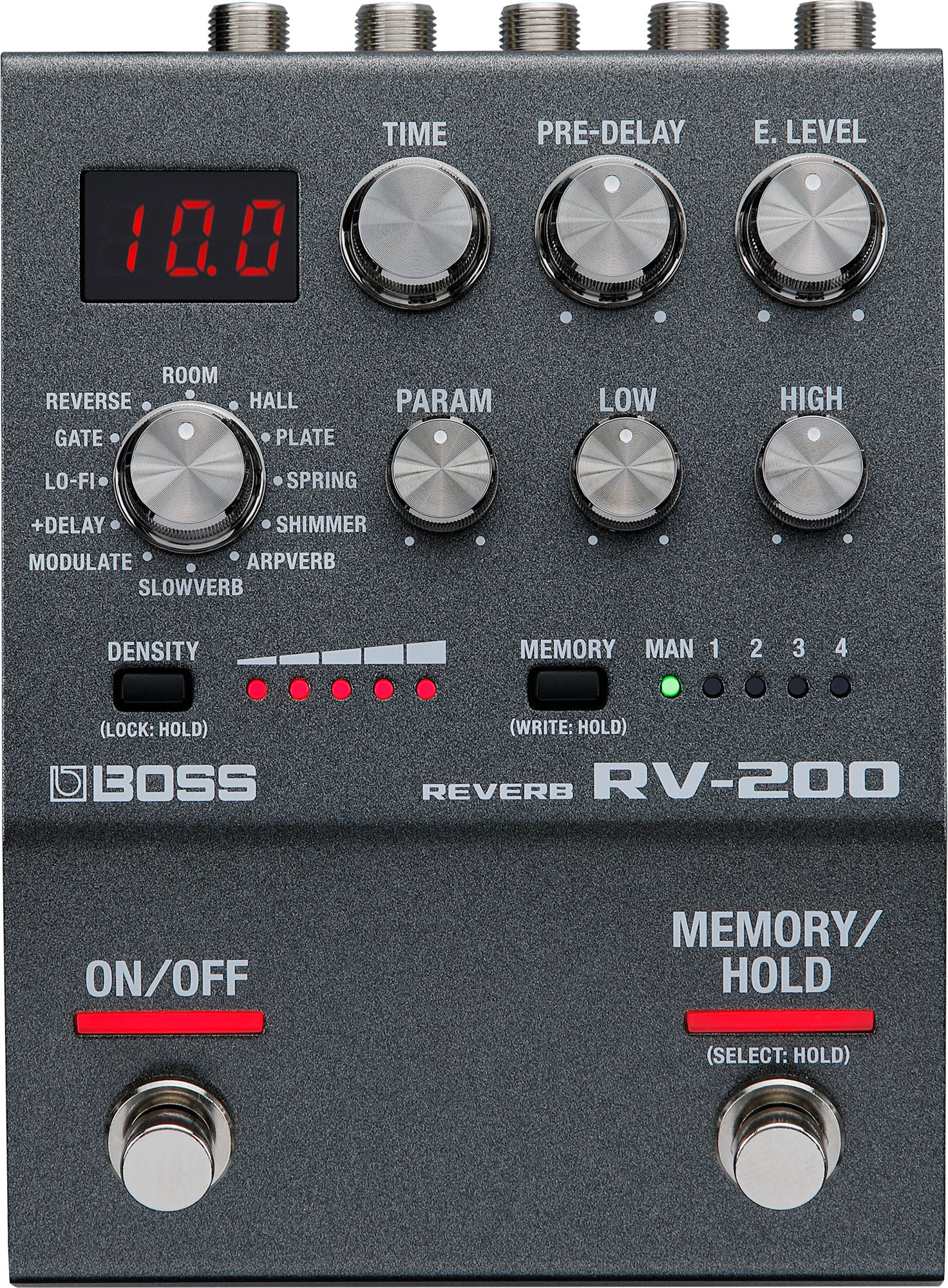 Boss Rv-200 Reverb - Reverb/delay/echo effect pedaal - Main picture