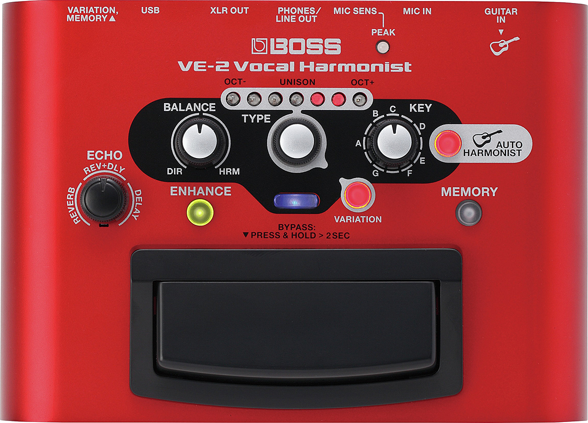 Boss Ve2 Vocal Harmonist - Multieffecten Pedaal voor Electrische Gitaar - Main picture