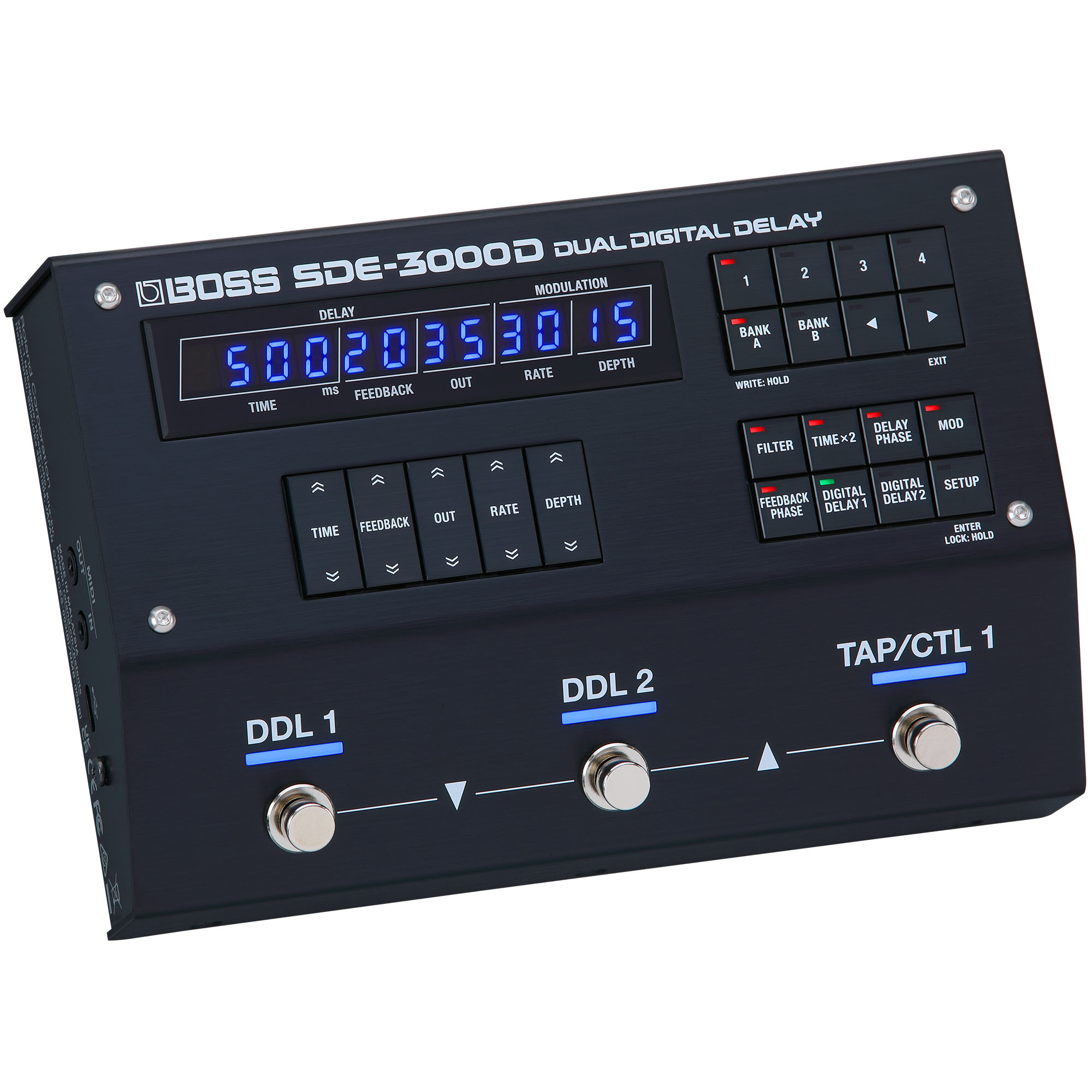 Boss Sde-3000d - Reverb/delay/echo effect pedaal - Variation 4