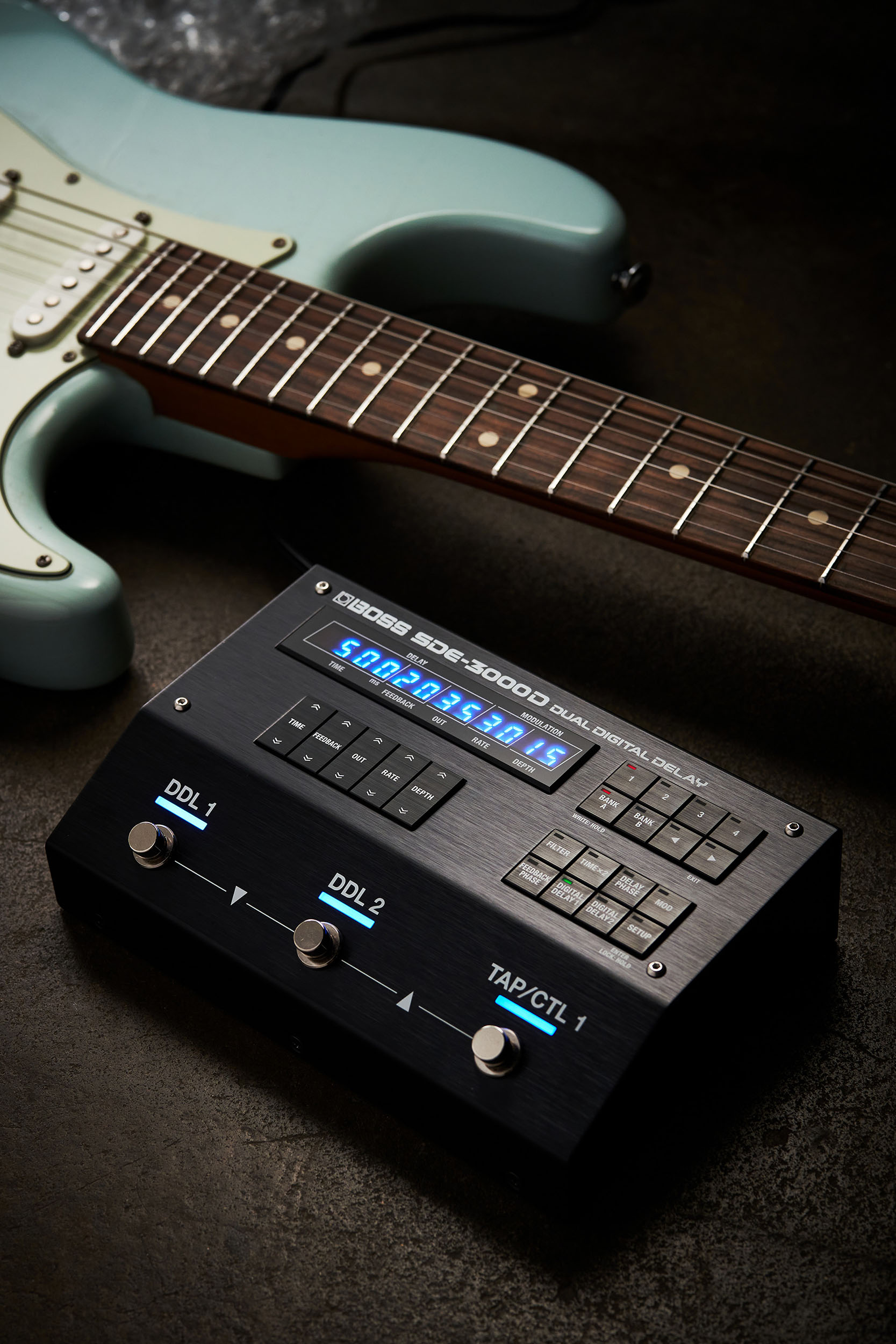 Boss Sde-3000d - Reverb/delay/echo effect pedaal - Variation 6