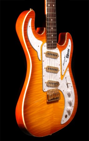 Burns Shadow Special Club Rw - Cherry Sunburst - Elektrische gitaar in Str-vorm - Variation 2