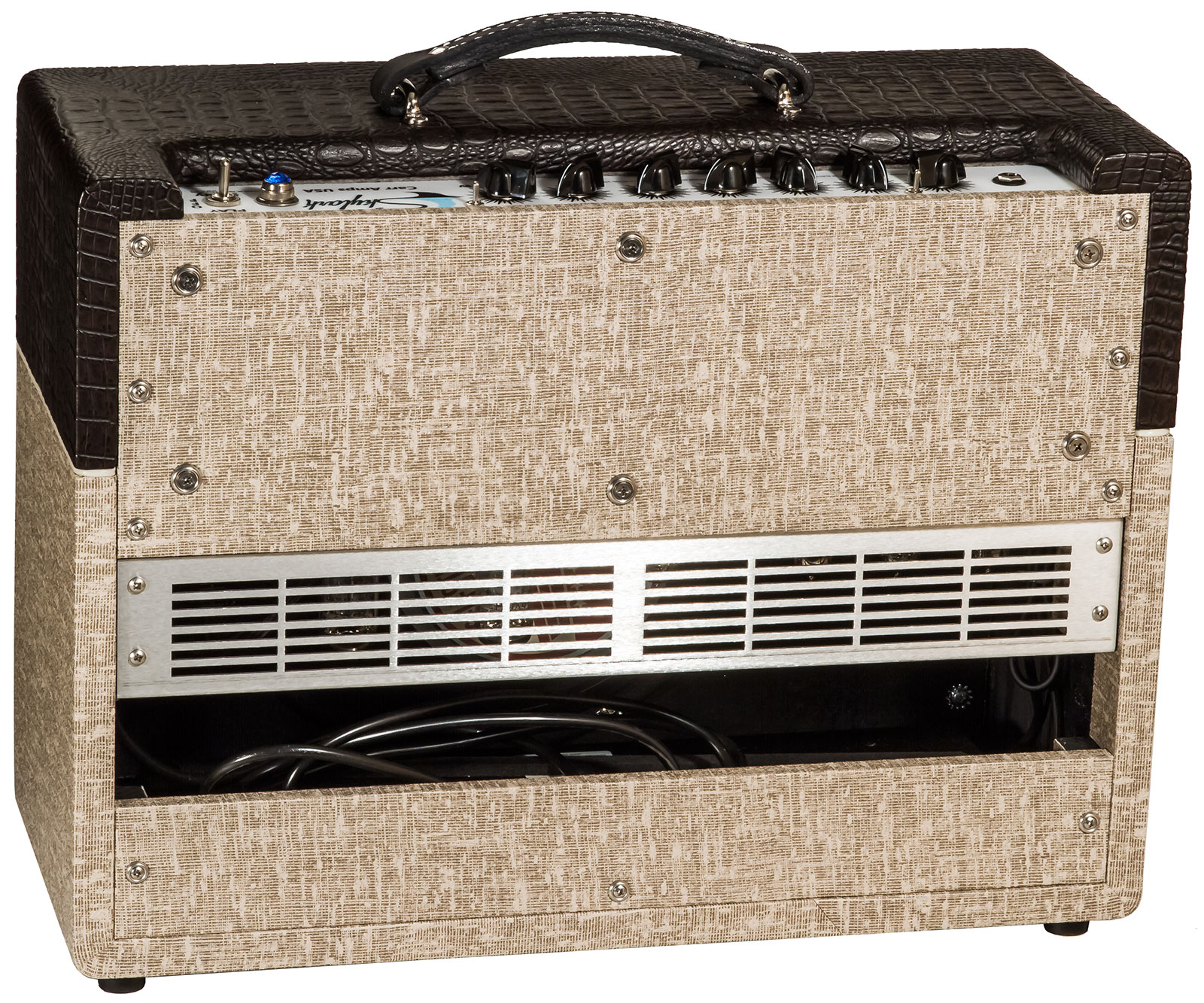 Carr Amplifiers Skylark 1-12 Combo 12w 1x12 6v6 Brown Gator/slub - Combo voor elektrische gitaar - Variation 1
