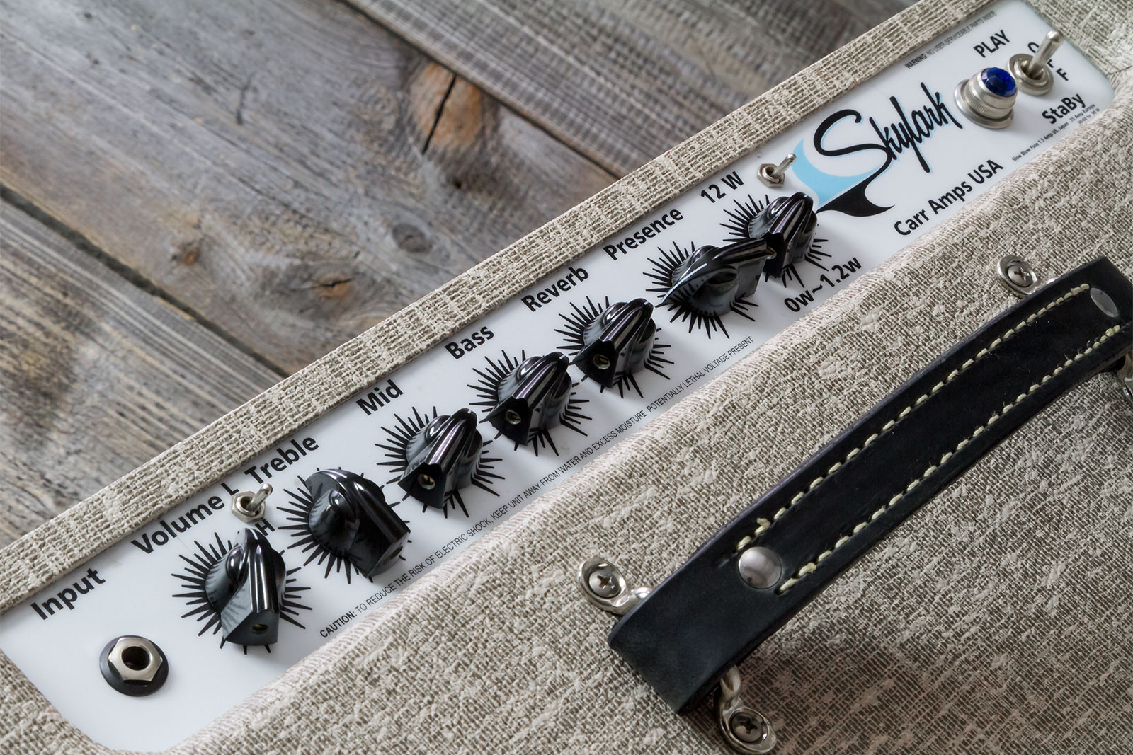 Carr Amplifiers Skylark 1-12 Combo 12w 1x12 6v6 Brown Gator/slub - Combo voor elektrische gitaar - Variation 2