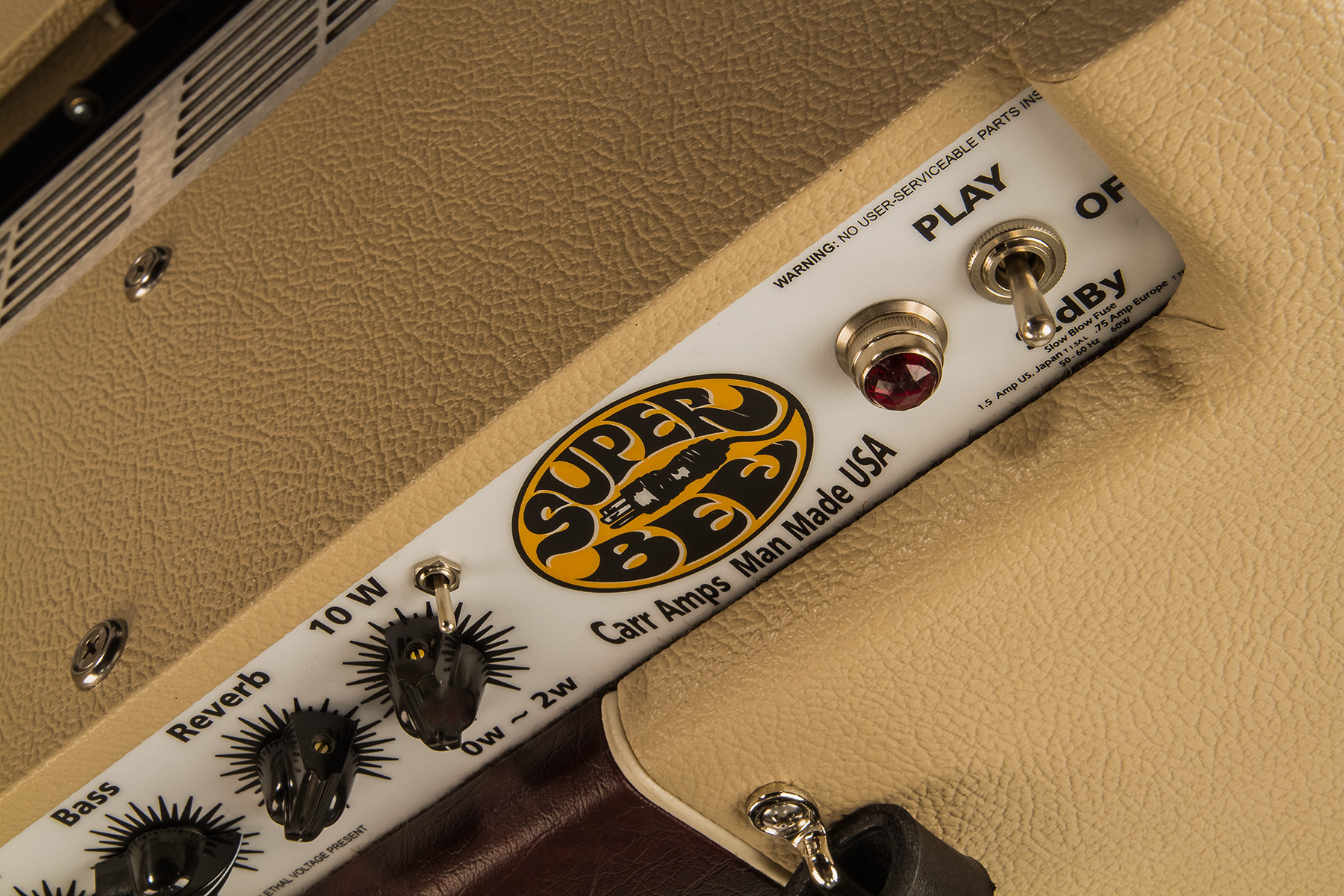 Carr Amplifiers Super Bee 1-12 Combo 10w 1x12 Cream/wine - Combo voor elektrische gitaar - Variation 3