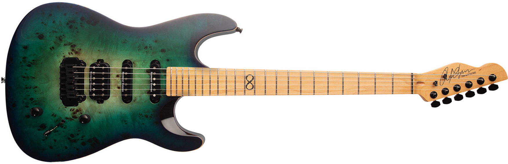 Chapman Guitars Ml1 Hybrid Pro Hss Seymour Duncan Trem Mn - Turquoise Rain - Elektrische gitaar in Str-vorm - Main picture