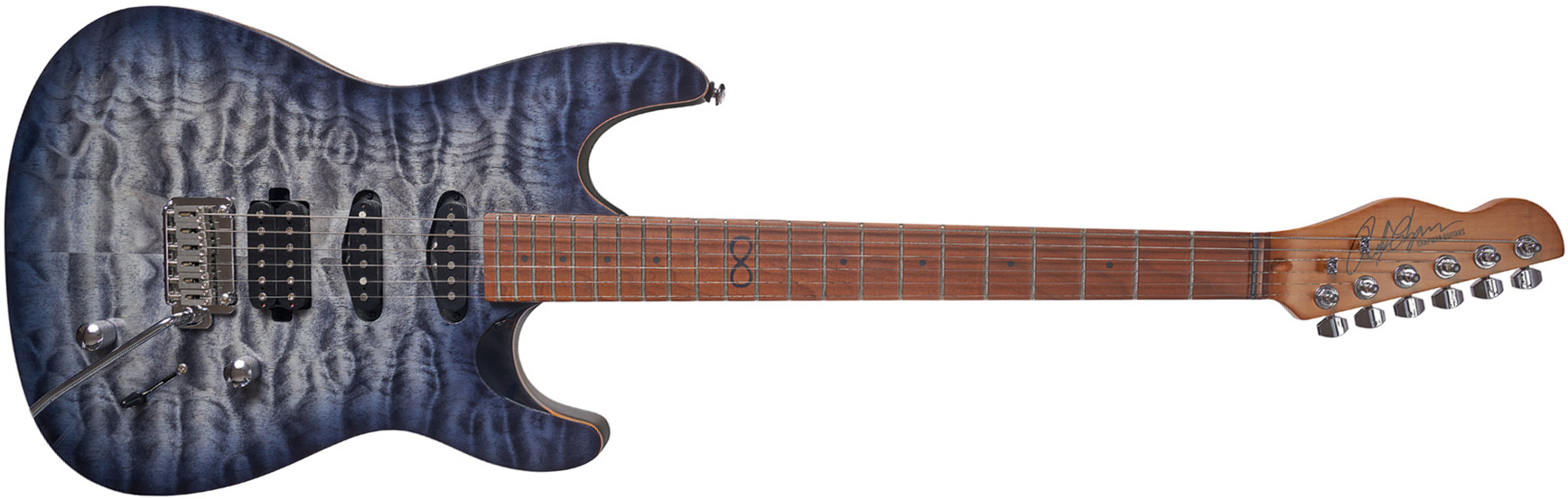 Chapman Guitars Ml1 Hybrid Standard Hss Trem Mn - Sarsen Stone Black - Elektrische gitaar in Str-vorm - Main picture
