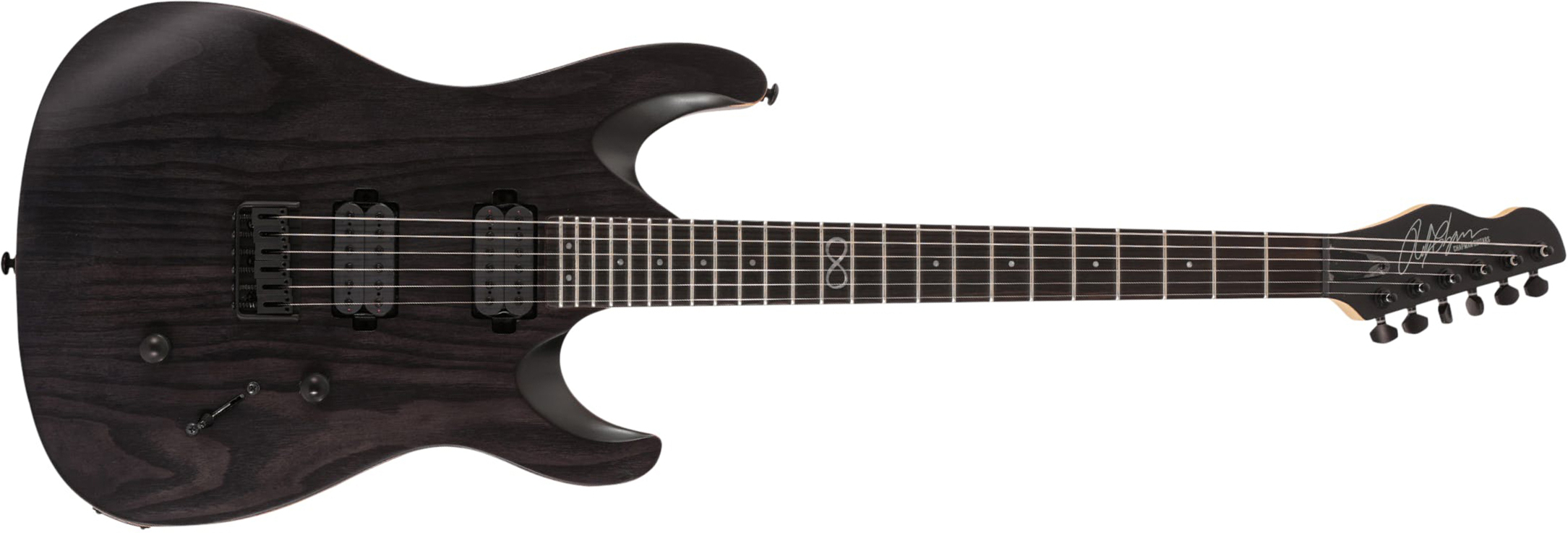 Chapman Guitars Ml1 Modern 2022 Standard 2h Ht Eb - Slate Black Satin - Elektrische gitaar in Str-vorm - Main picture