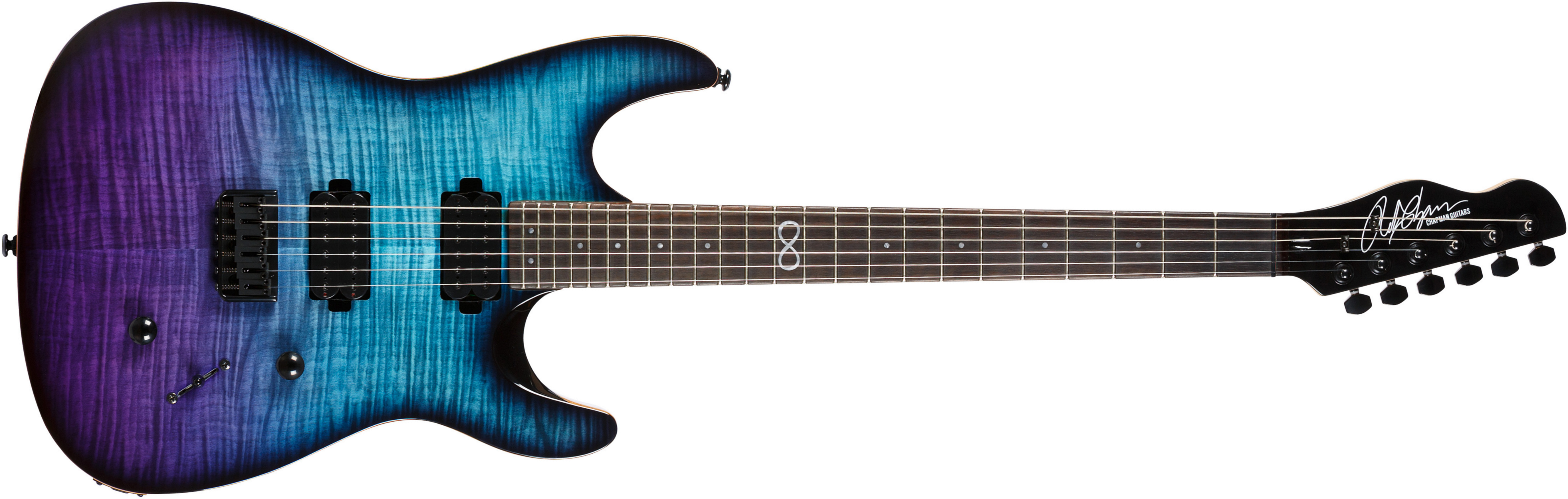 Chapman Guitars Ml1 Modern Baritone Standard V2 Hh Ht Eb - Ocean Fade - Guitarra eléctrica de doble corte. - Main picture
