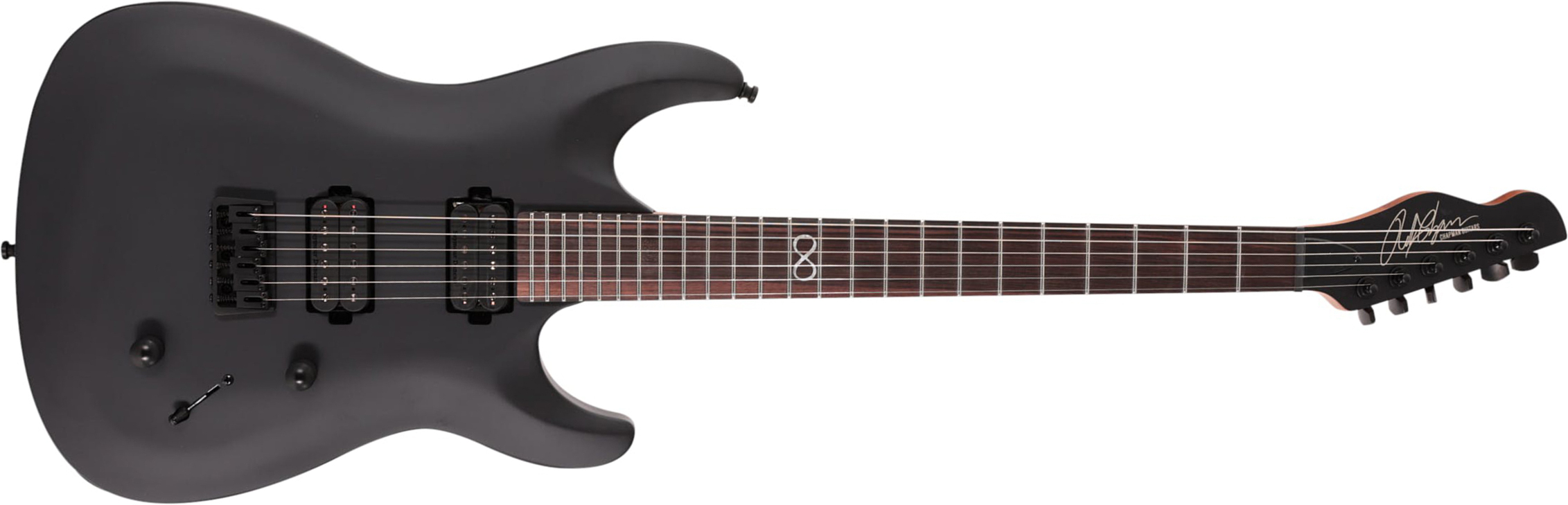 Chapman Guitars Ml1 Modern Pro 2h Seymour Duncan  Ht Eb - Cyber Black - Elektrische gitaar in Str-vorm - Main picture