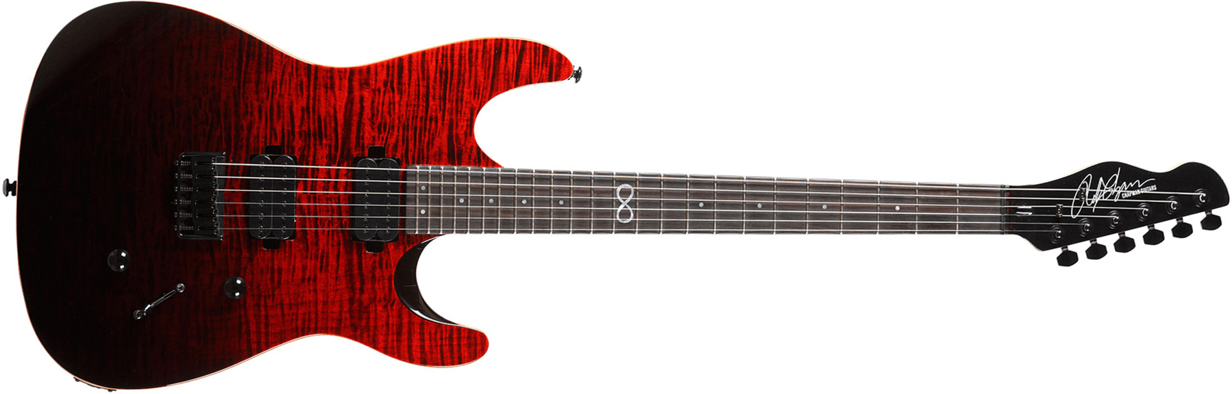 Chapman Guitars Ml1 Modern Standard V2 Hh Ht Eb - Black Blood - Guitarra eléctrica de doble corte. - Main picture
