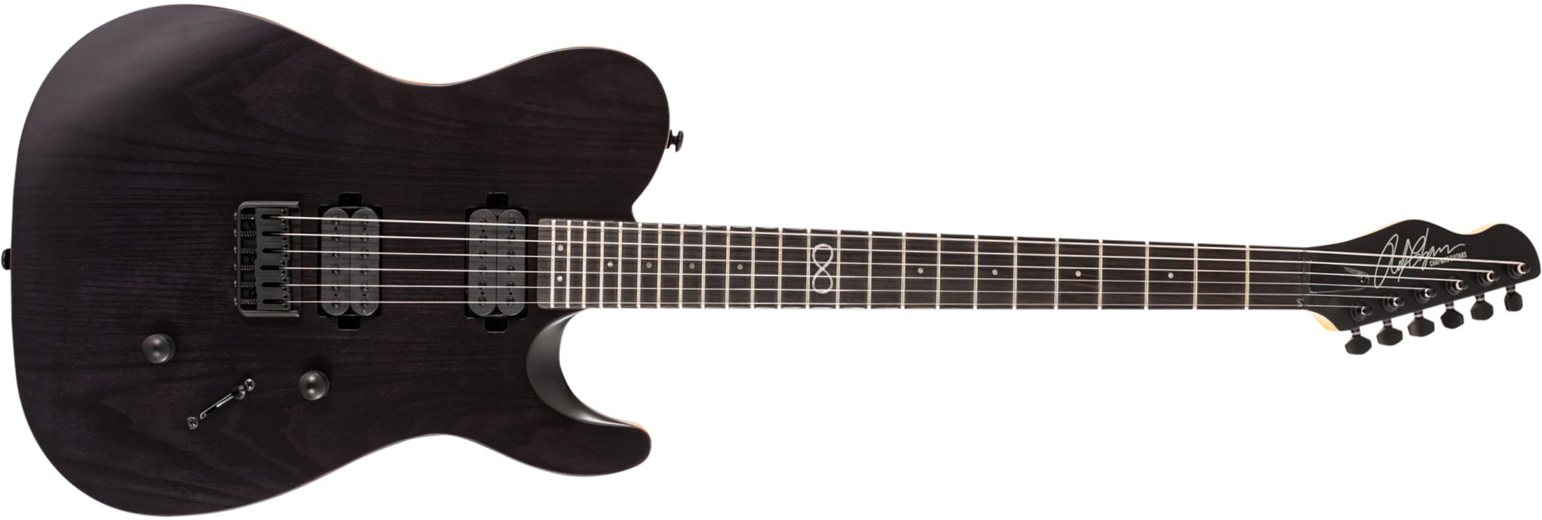 Chapman Guitars Ml3 Modern 2022 Standard 2h Ht Eb - Slate Black Satin - Televorm elektrische gitaar - Main picture