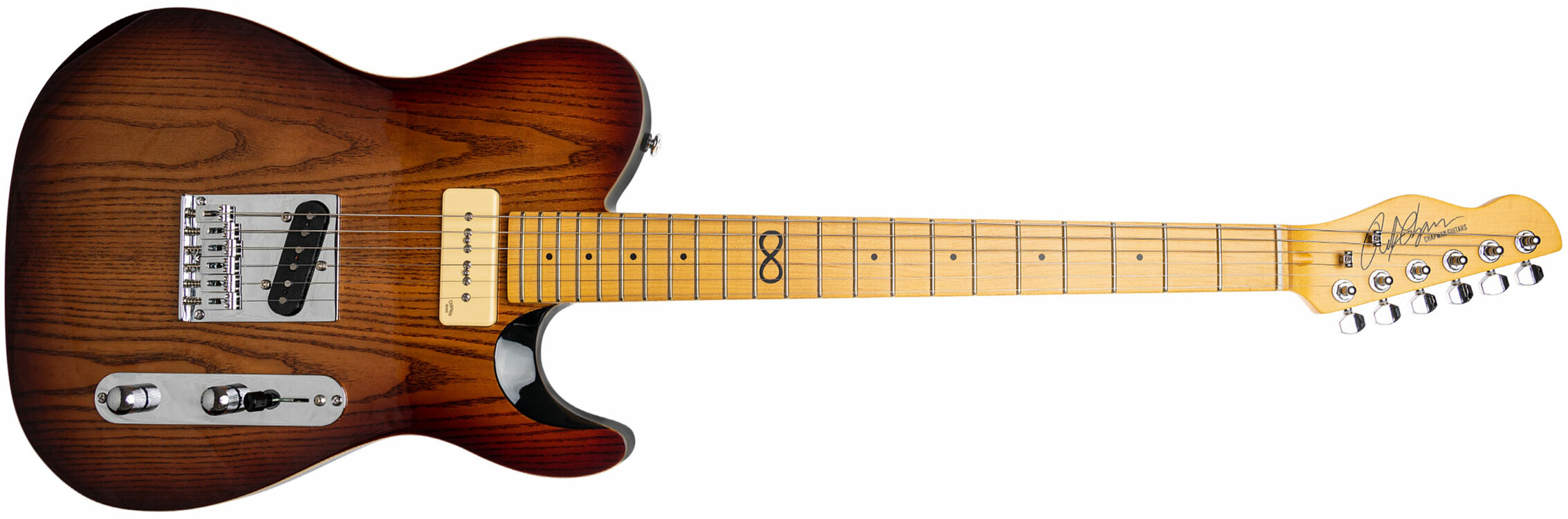 Chapman Guitars Ml3 Traditional Standard Sp90 Ht Mn - Tobacco Ash - Televorm elektrische gitaar - Main picture