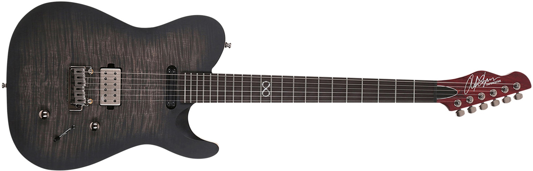 Chapman Guitars Rabea Massaad Ml3 Bea Signature Hh Trem Eb - Smoke Satin - Televorm elektrische gitaar - Main picture