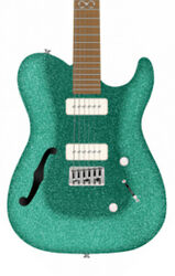 Semi hollow elektriche gitaar Chapman guitars ML3 Pro Traditional Semi-Hollow - Aventurine green sparkle