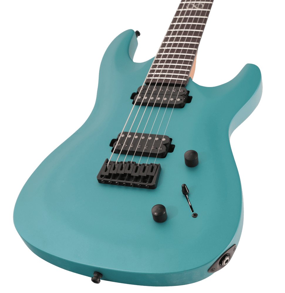 Chapman Guitars Ml1-7 Modern Pro 7c 2h Seymour Duncan  Ht Eb - Liquid Teal Metallic Satin - 7-snarige elektrische gitaar - Variation 3