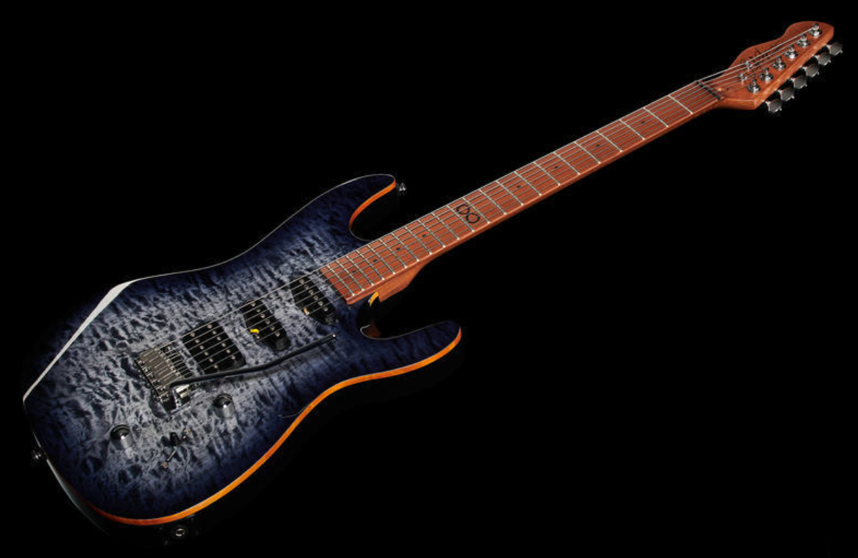 Chapman Guitars Ml1 Hybrid Standard Hss Trem Mn - Sarsen Stone Black - Elektrische gitaar in Str-vorm - Variation 2