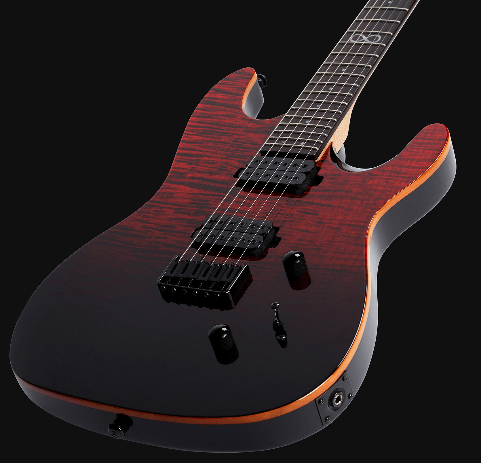 Chapman Guitars Ml1 Modern Standard V2 Hh Ht Eb - Black Blood - Guitarra eléctrica de doble corte. - Variation 2