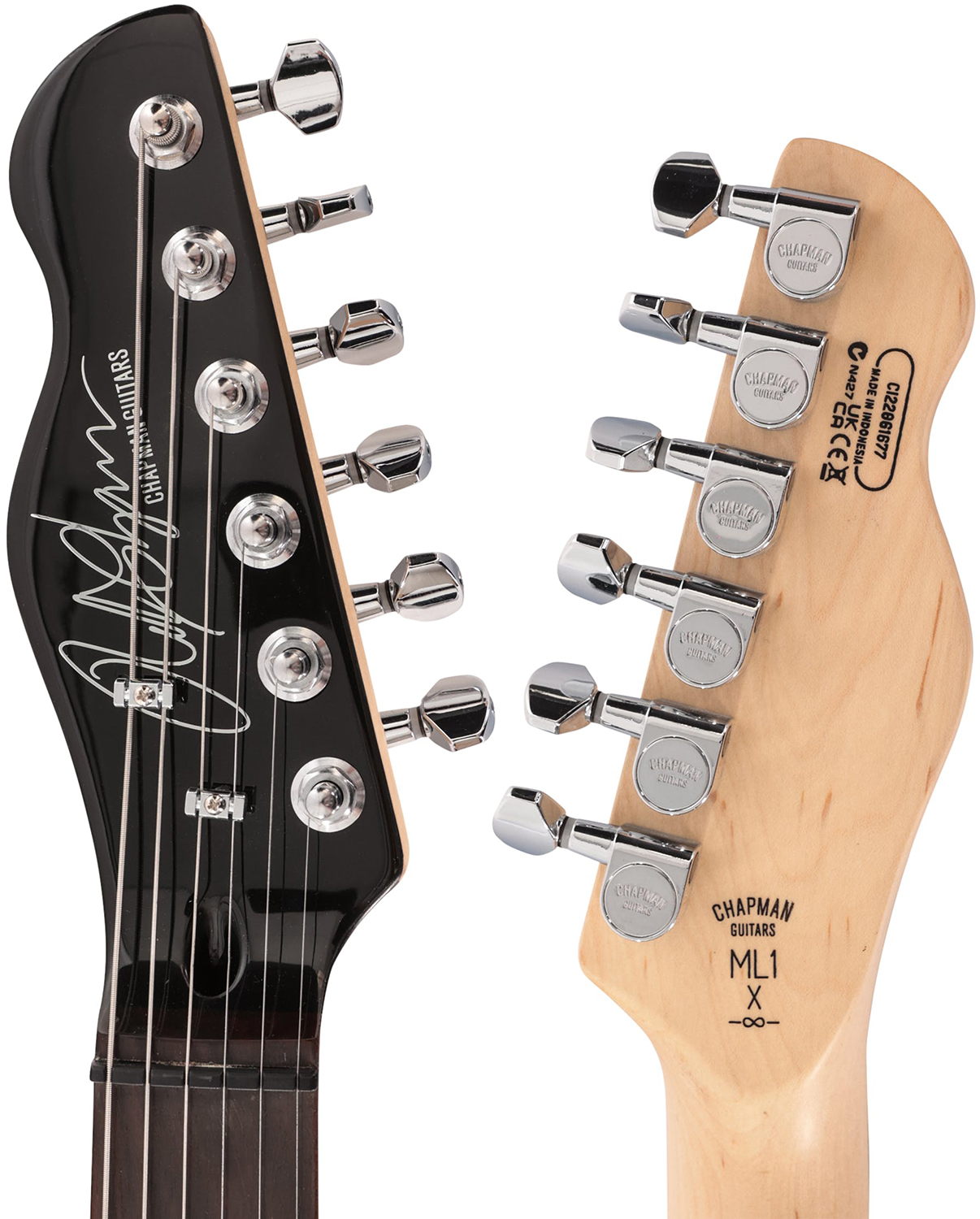 Chapman Guitars Ml1x Hss Trem Eb - Trans Deep Blue - Elektrische gitaar in Str-vorm - Variation 4