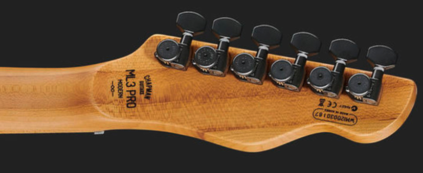 Chapman Guitars Ml3 Modern Pro Hh Seymour Duncan Ht Mn - Cyber Black - Televorm elektrische gitaar - Variation 4