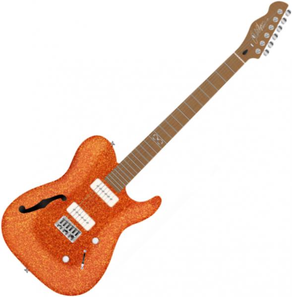 Solid body elektrische gitaar Chapman guitars ML3 Pro Traditional Semi-Hollow - Burnt orange sparkle
