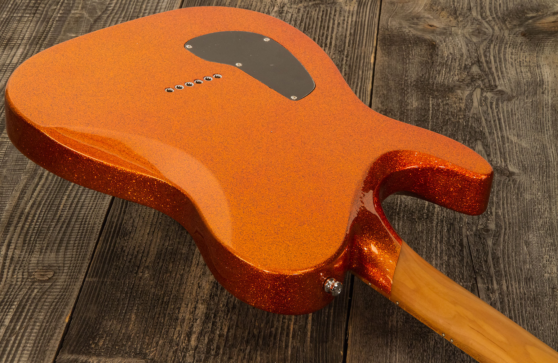 Chapman Guitars Ml3 Pro Traditional Semi-hollow 2p90 Seymour Duncan Ht Mn - Burnt Orange Sparkle - Televorm elektrische gitaar - Variation 2