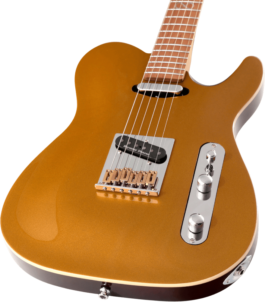 Chapman Guitars Ml3 Traditional Pro 2s Seymour Duncan Ht Mn - Gold Metallic - Televorm elektrische gitaar - Variation 3