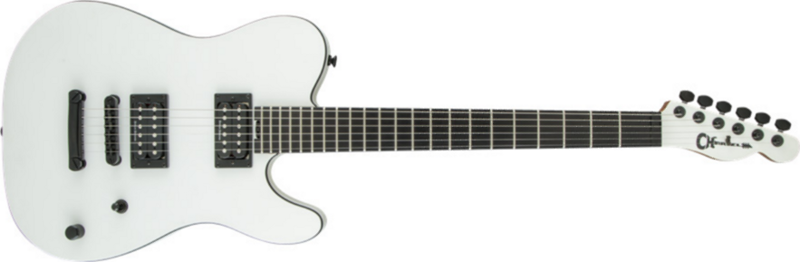 Charvel Joe Duplantier Pro-mod Style 2 Signature - Satin White - Televorm elektrische gitaar - Main picture