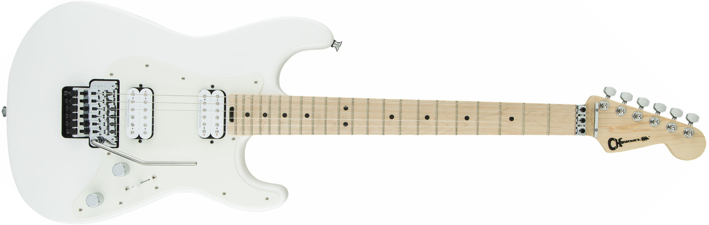 Charvel Pro-mod So Cal Style 1 Hh  Fr M Seymour Duncan Mn - Snow White - Elektrische gitaar in Str-vorm - Main picture