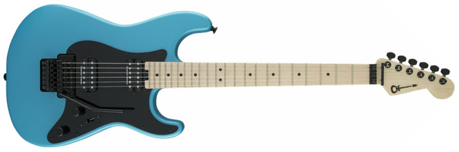 Charvel Pro-mod Style 1 So-cal Hh Seymour Duncan Fr Mn - Matte Blue Frost - Elektrische gitaar in Str-vorm - Main picture