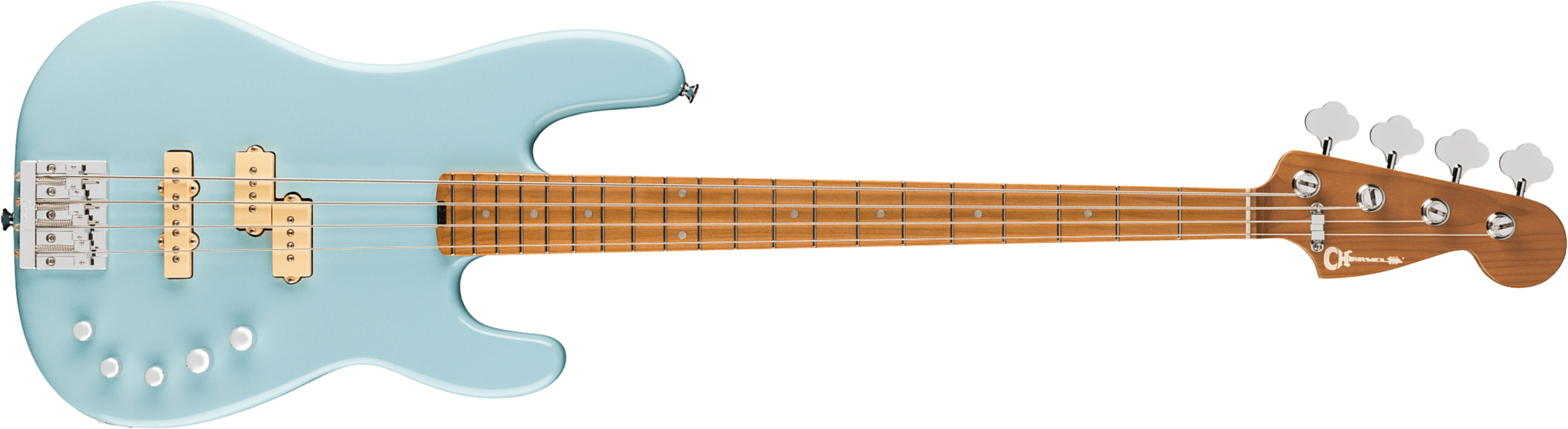 Charvel San Dimas Pj Iv Bass Pro-mod Mex Active Dimarzio Mn - Sonic Blue - Solid body elektrische bas - Main picture