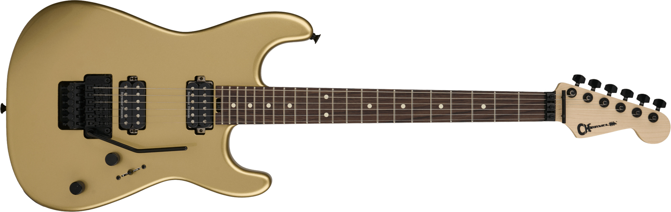 Charvel San Dimas Pro-mod Style 1 Hh Fr Rw 2h Seymour Duncan - Pharaohs Gold - Elektrische gitaar in Str-vorm - Main picture