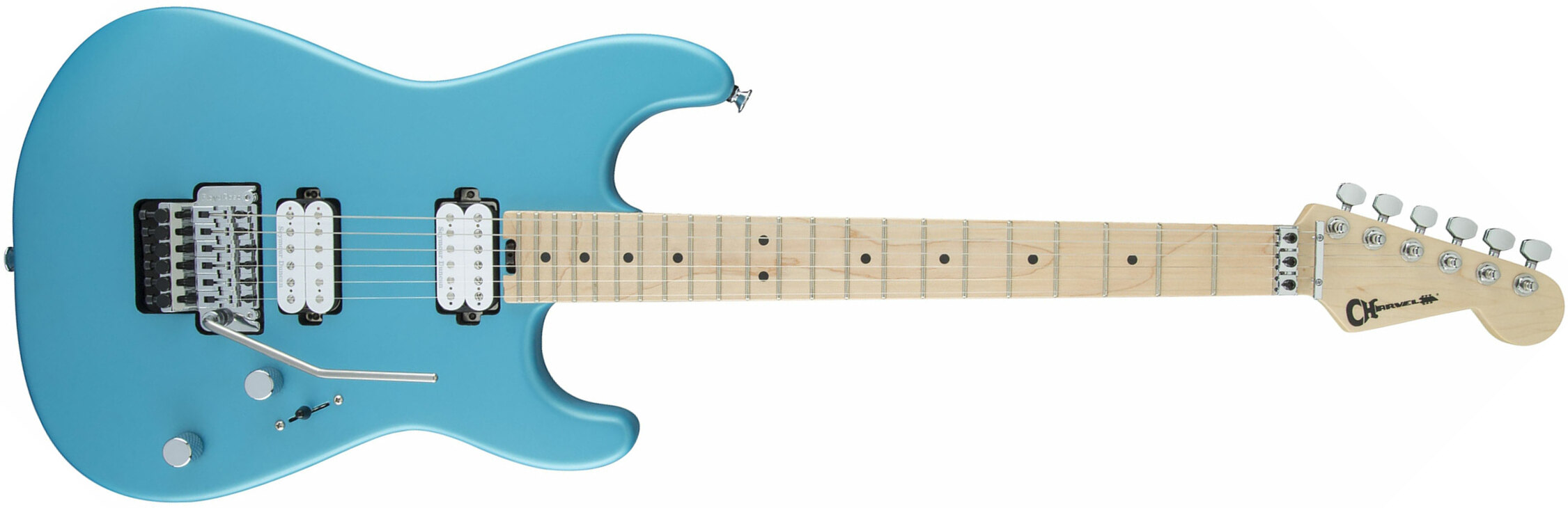 Charvel San Dimas Style 1 Hh Fr M Pro-mod 2h Seymour Duncan Fr Mn - Matte Blue Frost - Elektrische gitaar in Str-vorm - Main picture
