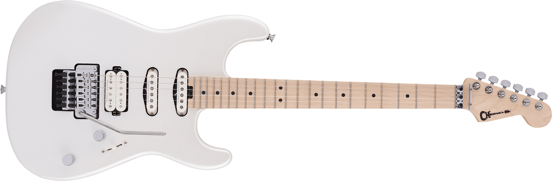 Charvel San Dimas Style 1 Hss Fr M Pro-mod Seymour Duncan Mn - Platinum Pearl - Elektrische gitaar in Str-vorm - Main picture