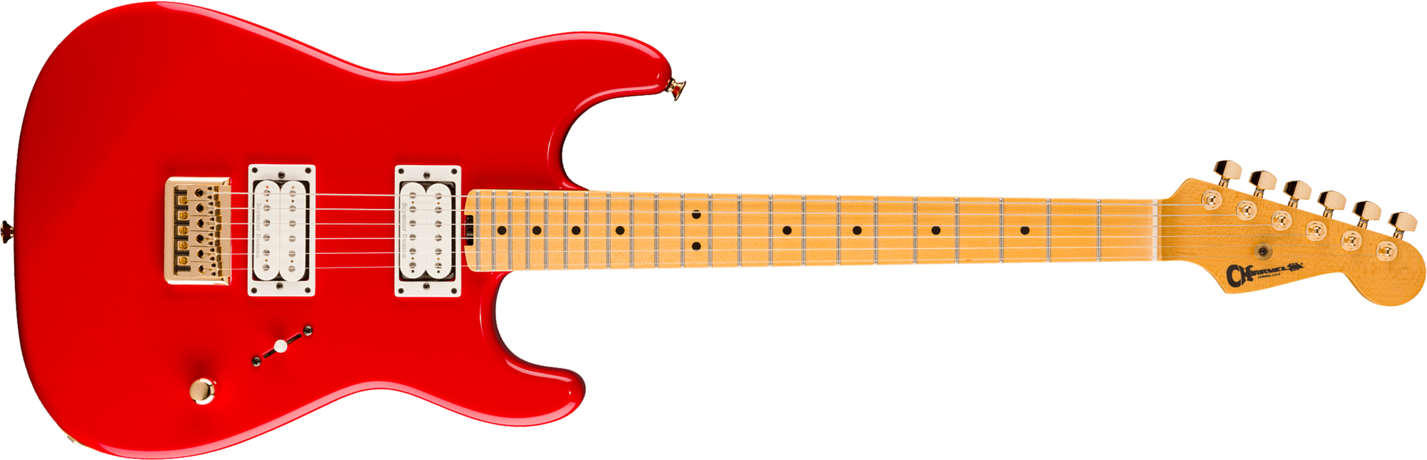 Charvel San Dimas Style 1 Sd1 Hh Ht American Neo Classic Usa 2h Seymour Duncan Ht Mn - Racing Red - Elektrische gitaar in Strat vorm - Main picture