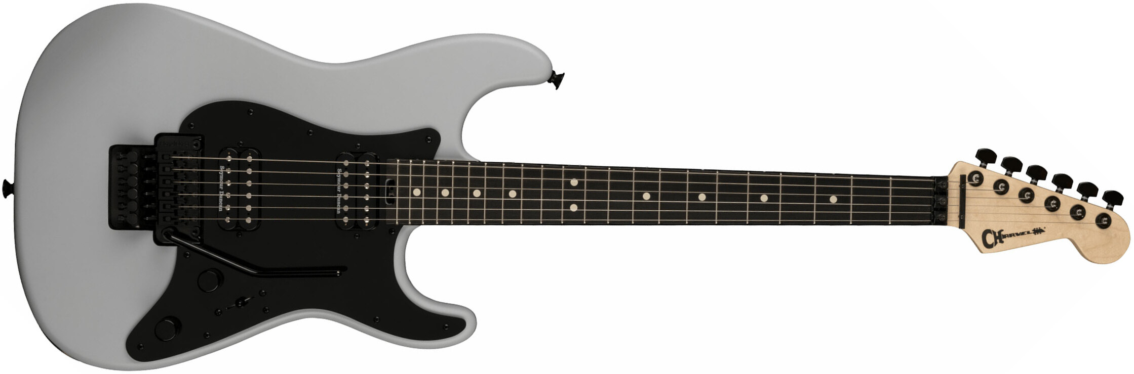 Charvel So-cal Style 1 Hh Fr E Pro-mod 2h Seymour Duncan Eb - Satin Primer Gray - Elektrische gitaar in Str-vorm - Main picture