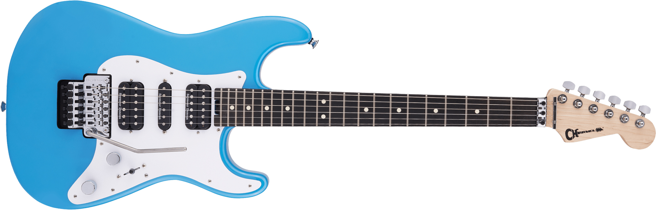 Charvel So-cal Style 1 Hsh Fr E Pro-mod Seymour Duncan Eb - Robbin's Egg Blue - Elektrische gitaar in Str-vorm - Main picture