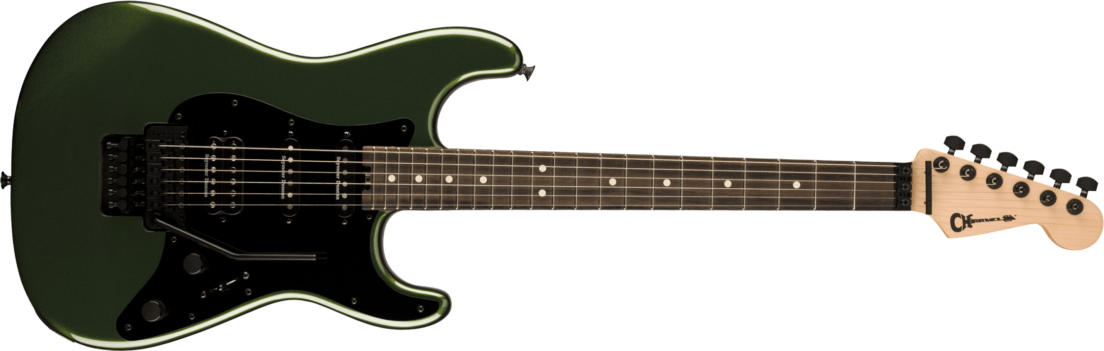 Charvel So-cal Style 1 Hss Fr E Pro-mod Seymour Duncan Eb - Lambo Green - Elektrische gitaar in Str-vorm - Main picture