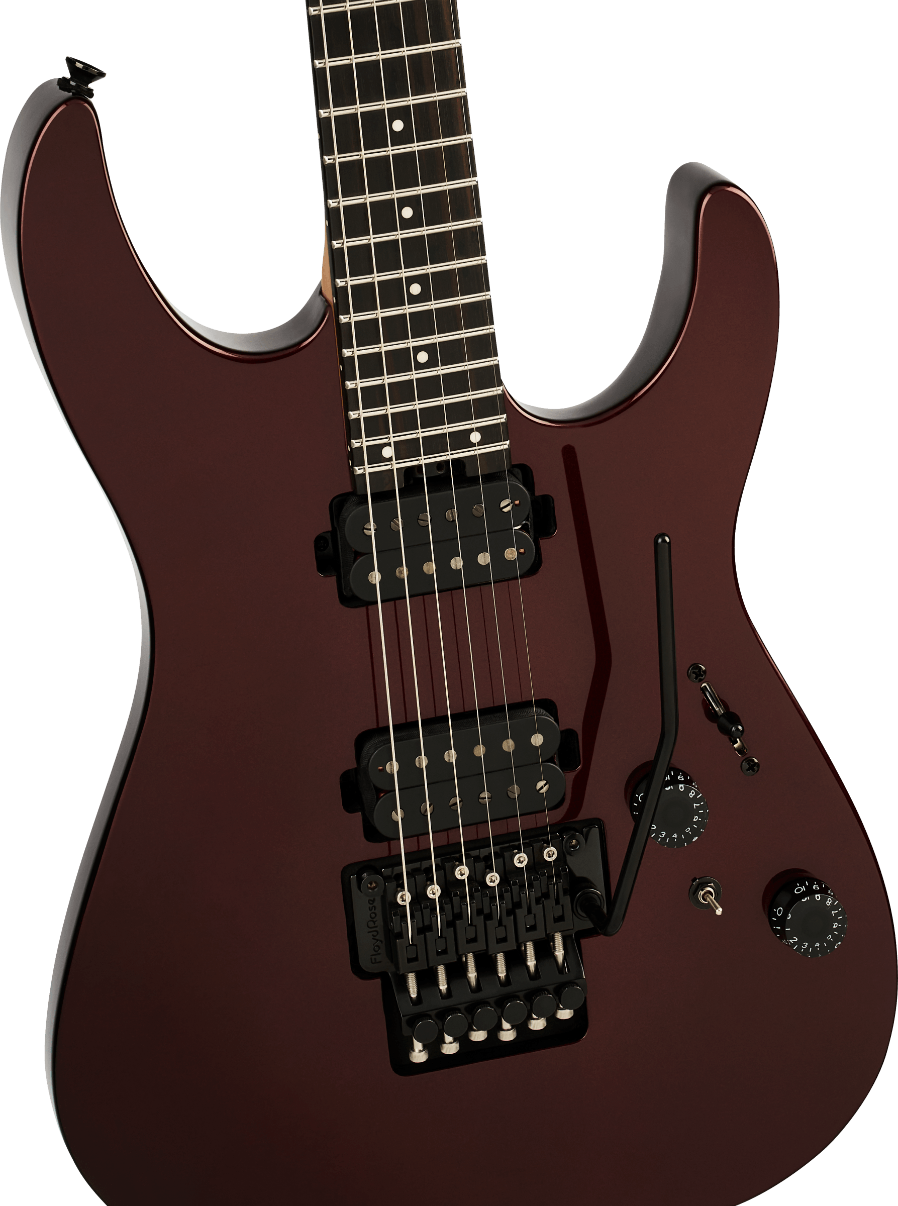 Charvel Dk24 Pro Mod Dinky Plus Hh Fr Eb - Crimson Eclipse - Elektrische gitaar in Strat vorm - Variation 2