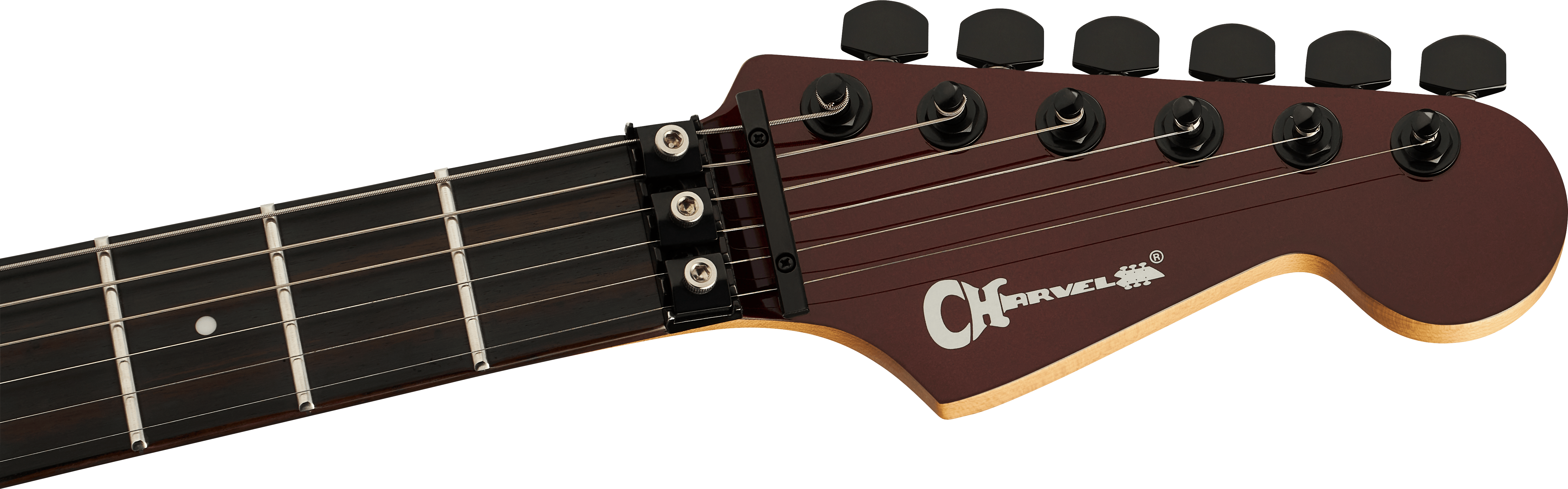 Charvel Dk24 Pro Mod Dinky Plus Hh Fr Eb - Crimson Eclipse - Elektrische gitaar in Strat vorm - Variation 4