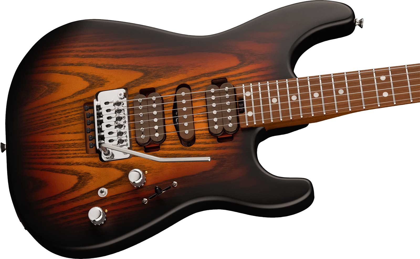 Charvel Guthrie Govan San Dimas Sd24 Cm Mj Jap Hsh Trem Mn - Three-tone Sunburst - Elektrische gitaar in Str-vorm - Variation 2