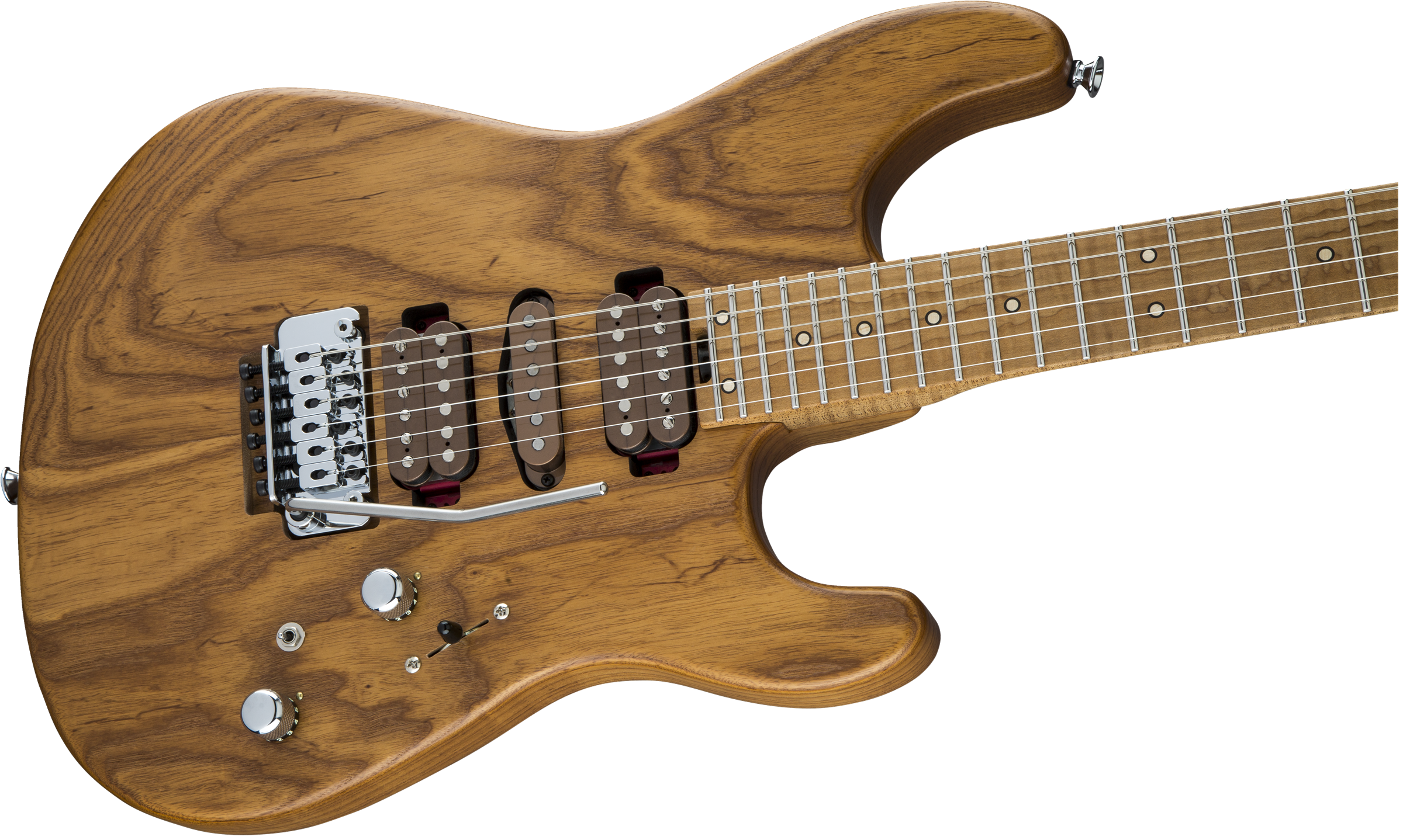 Charvel Guthrie Govan Hsh Caramelized Ash Signature Usa Trem Mn - Natural - Elektrische gitaar in Str-vorm - Variation 2