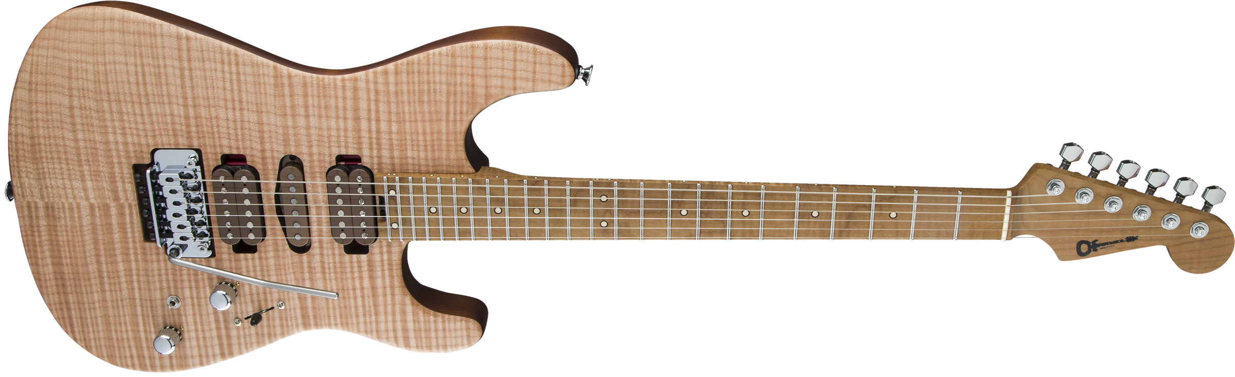 Charvel Guthrie Govan Signature Hsh Flame Maple Trem Mn - Natural - Elektrische gitaar in Str-vorm - Variation 1