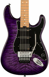 Kenmerkende elektrische gitaar Charvel Marco Sfogli Pro-Mod So-Cal Style 1 HSS FR CM QM - Transparent purple burst
