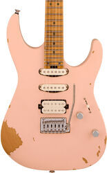 Elektrische gitaar in strat vorm Charvel Rick Graham Pro-Mod DK24 2PT CM - Worn Shell Pink