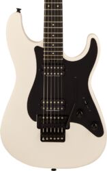 Elektrische gitaar in strat vorm Charvel Pro-Mod Plus So-Cal SC1 Style 1 HH FR EB - Snow white